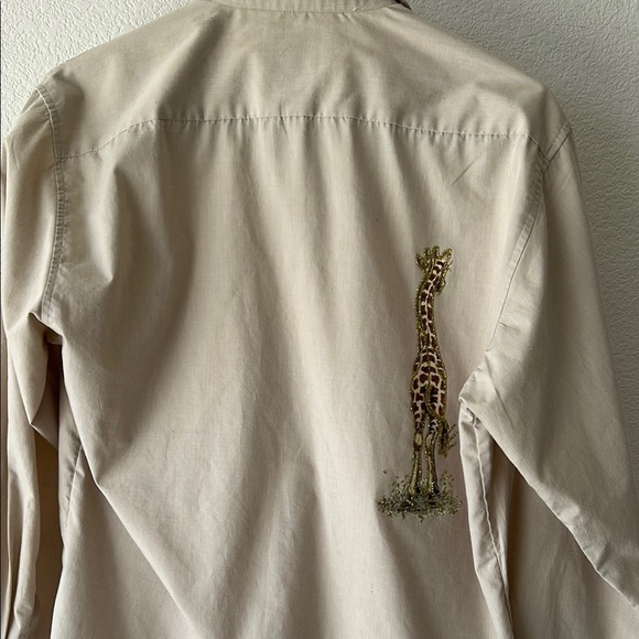 Doodle Collection Beige Shirt with Animals size S - Picture 4 of 5